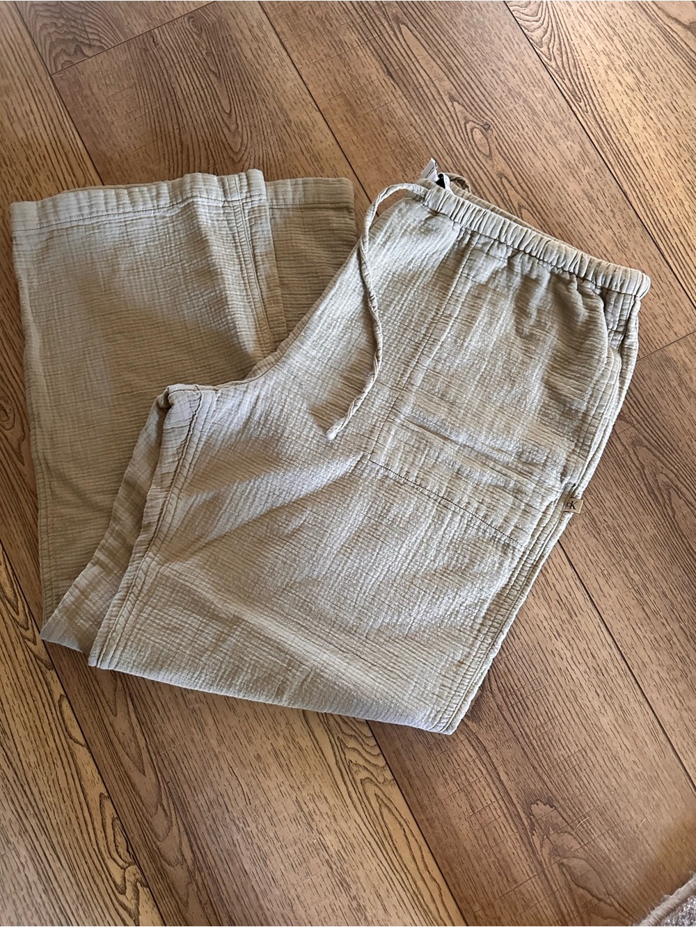 Calvin Klein Jeans Light Beige Drawstring pant